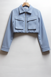 Zip-up White Jacket
