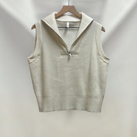 Front Zip Slvless Vest