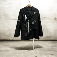 Graffiti Print Blazer