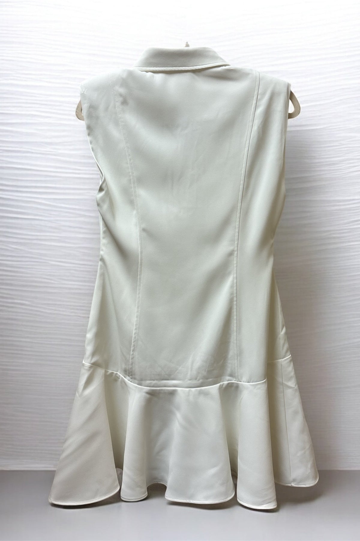 SleeveLess Button Down Peplum Mini Dress