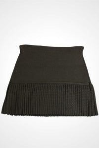 Knit Vest&Pleated Mini Skirt