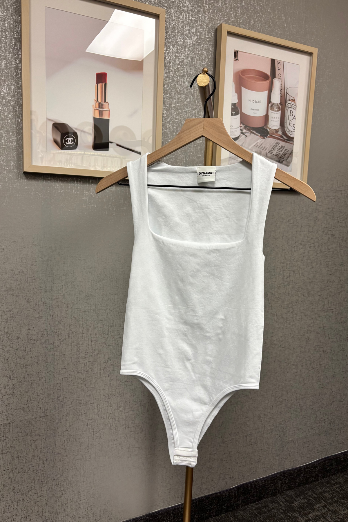 Square Neck Thong Bodysuit