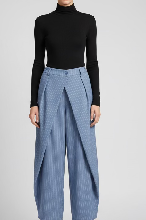Stripe Overlap Pants