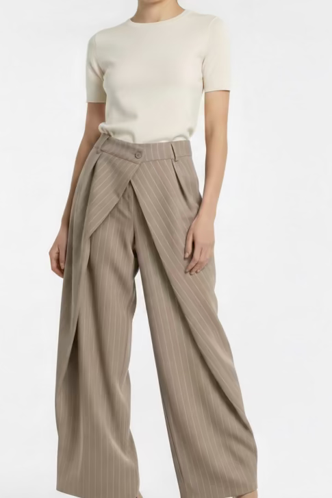 Stripe Overlap Pants