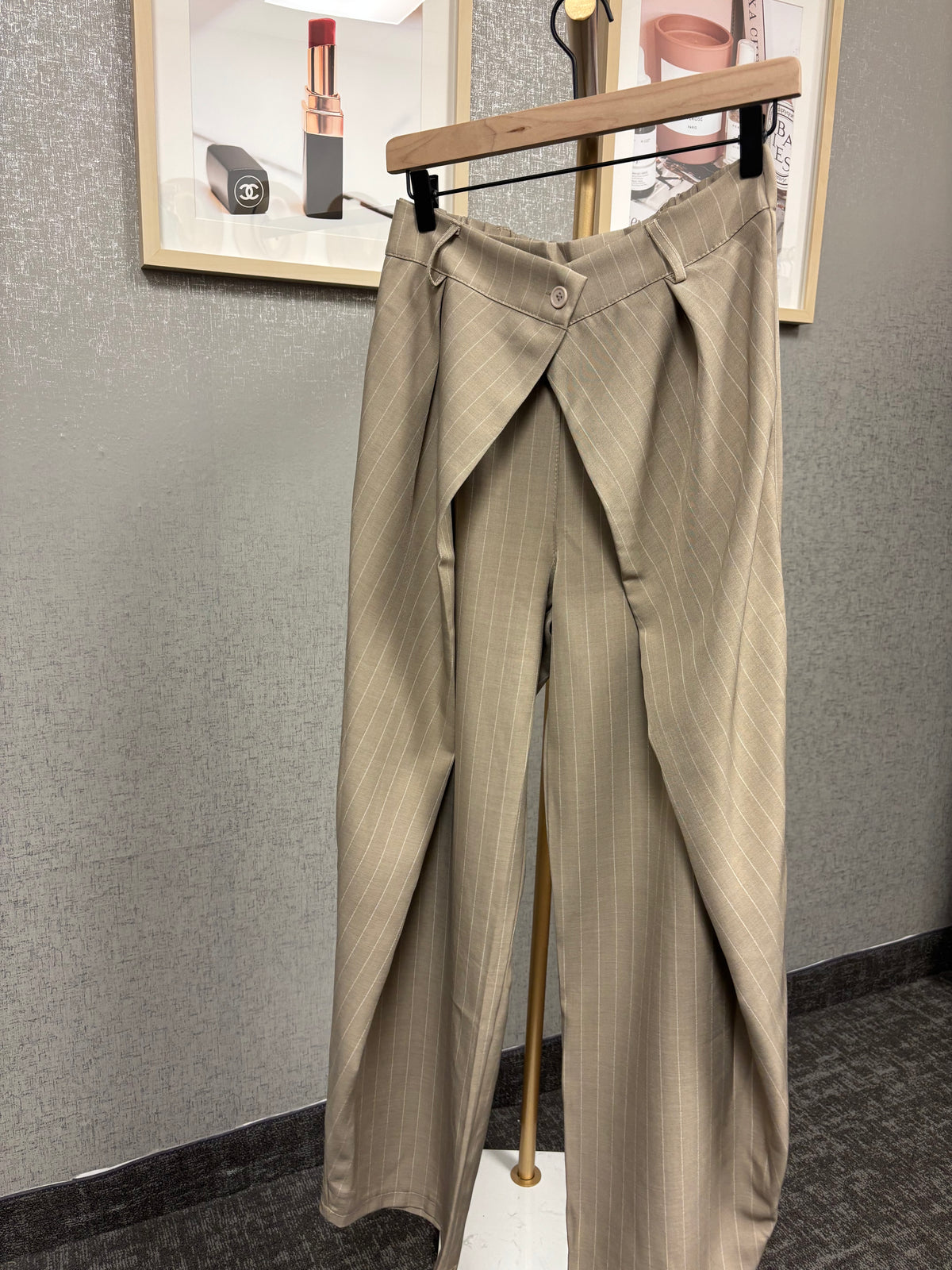 Stripe Overlap Pants