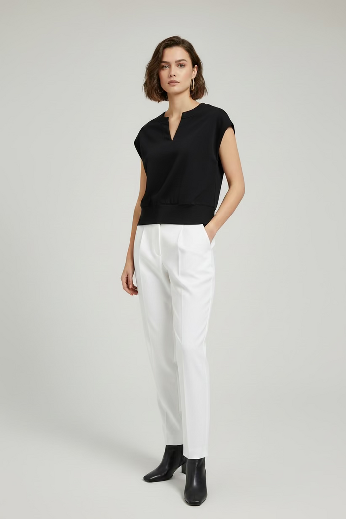 Round V Neck Muscle Shirt