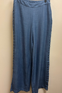 SleeveLess Eyelet Trim Top&Pants