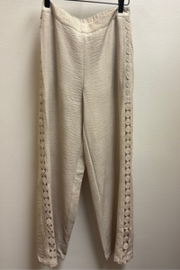 SleeveLess Eyelet Trim Top&Pants