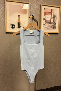 Square Neck Thong Bodysuit