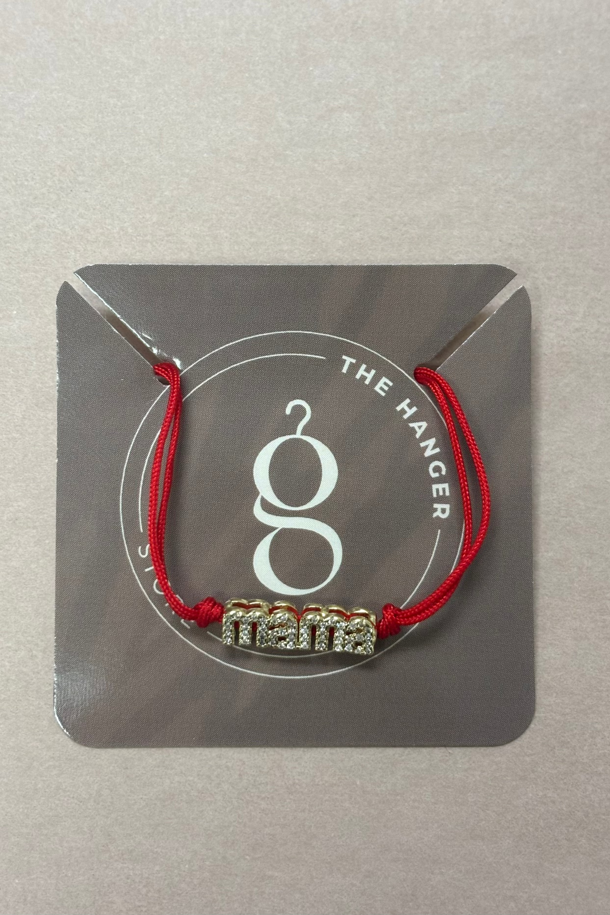 Red String Bracelet W/Mom Charm