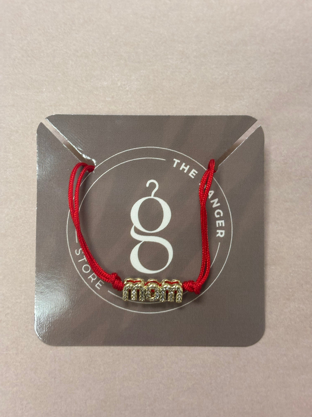 Red String Bracelet W/Mom Charm