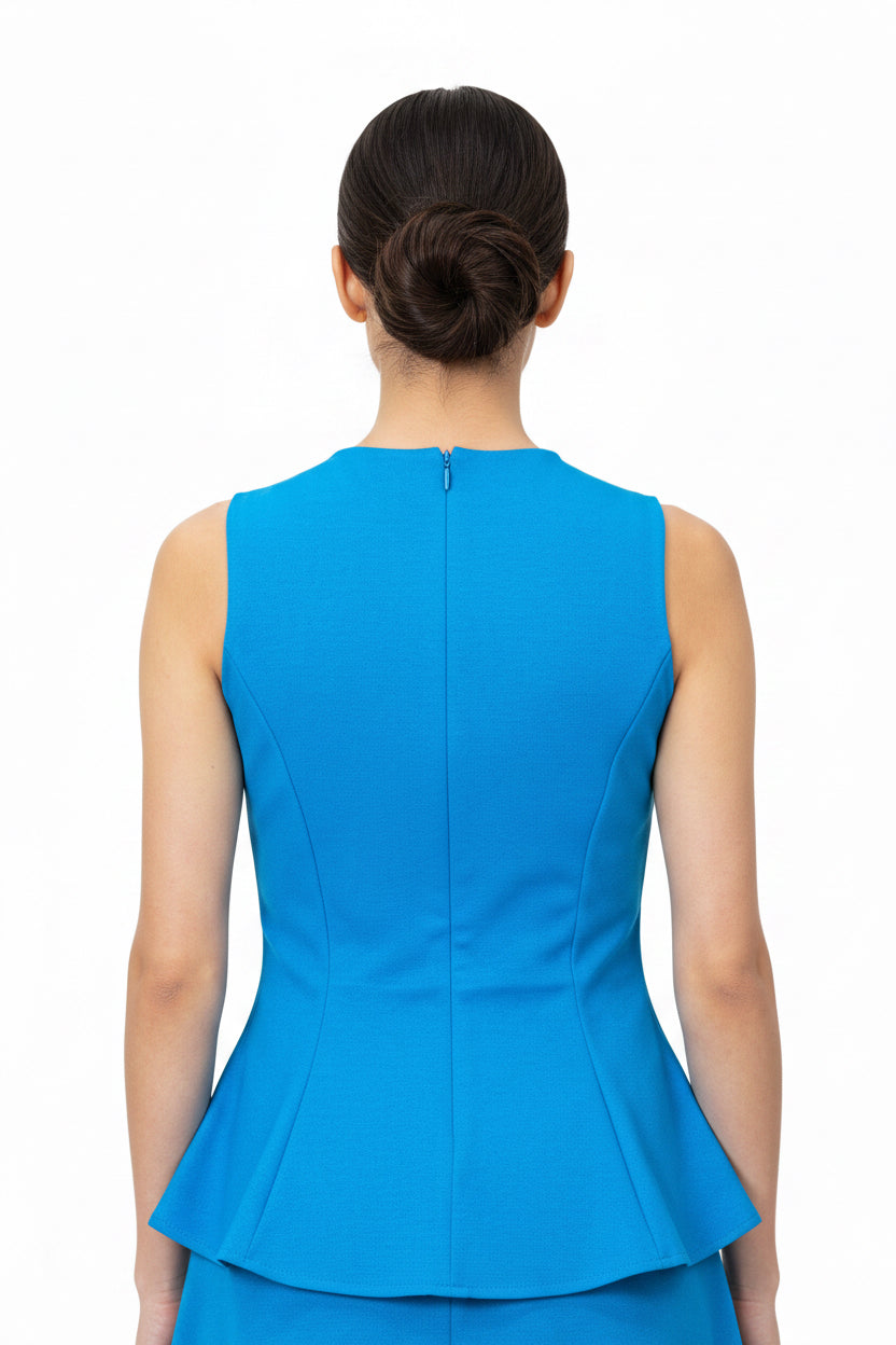 Asymmetrical Sleeveless Solid Top