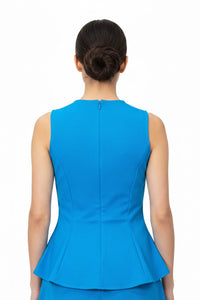 Asymmetrical Sleeveless Solid Top