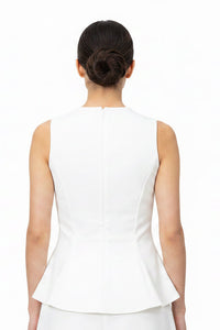 Asymmetrical Sleeveless Solid Top