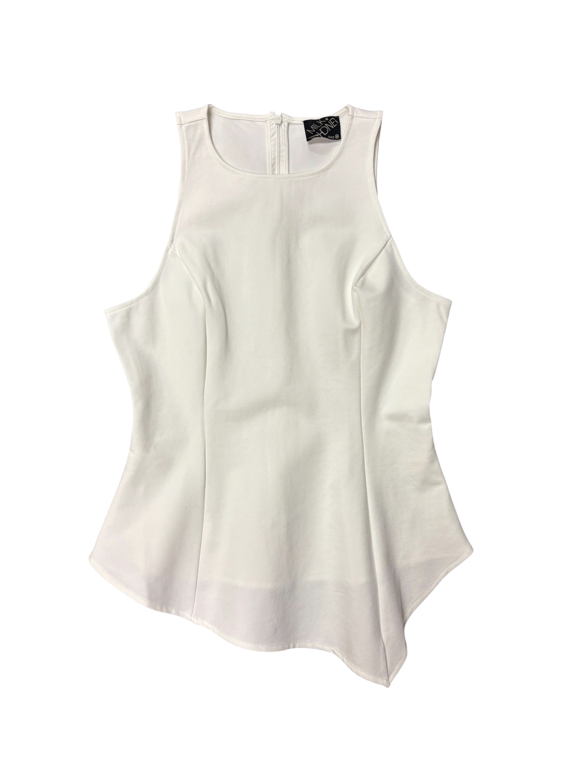 Asymmetrical Sleeveless Solid Top