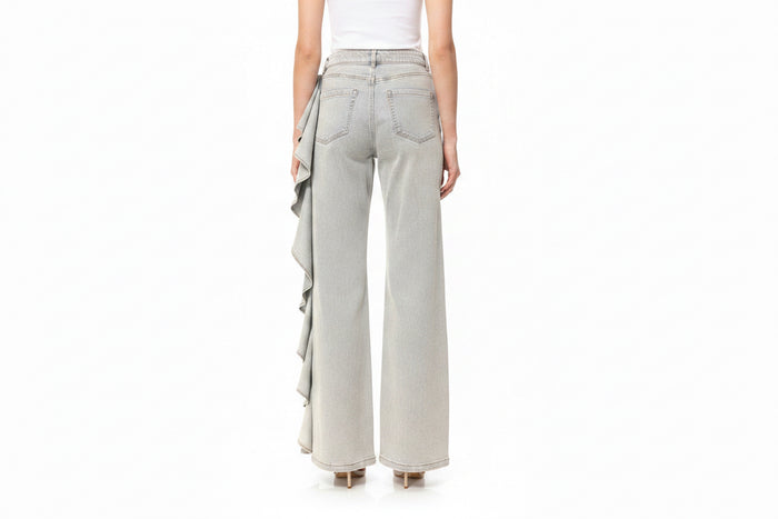 Ruffle Leg Detail Jean