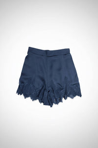 Satin Lace Trim Det Shorts