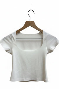 Scoop Neck Double Layer Top