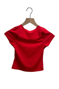 Scoop Neck Double Layer Top