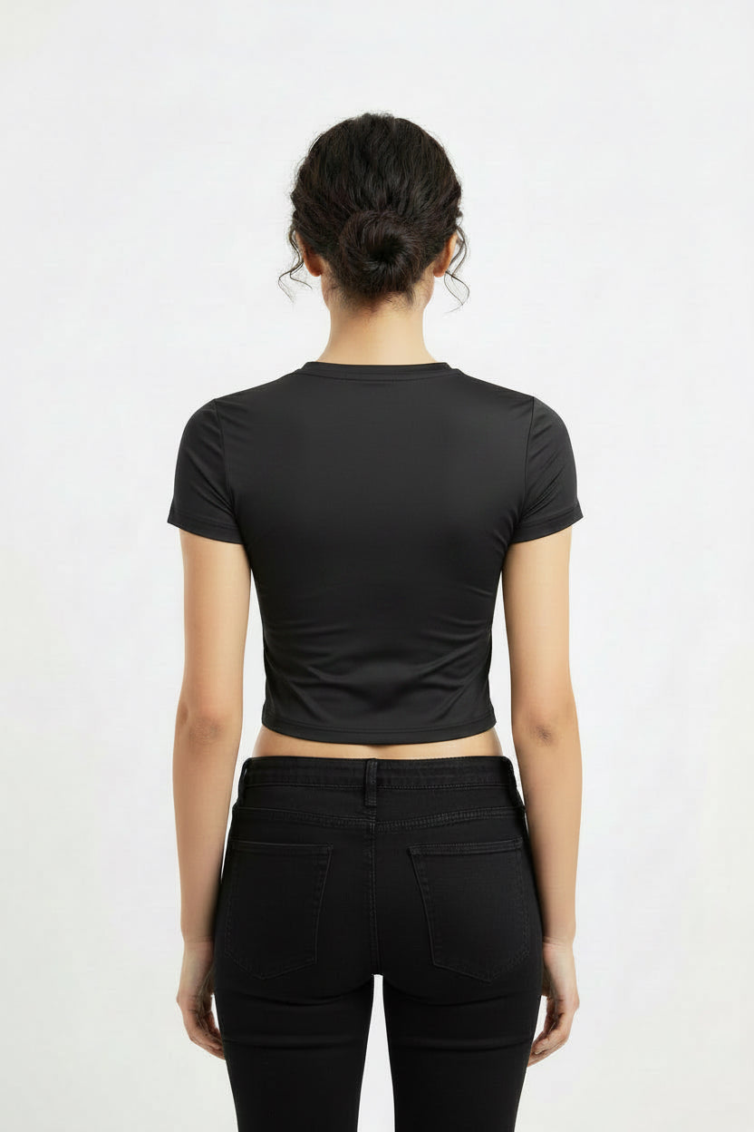 Scoop Neck Double Layer Top