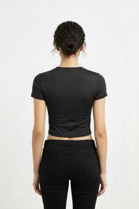 Scoop Neck Double Layer Top
