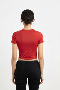 Scoop Neck Double Layer Top