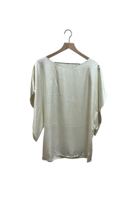 Satin Solid Flowy Top