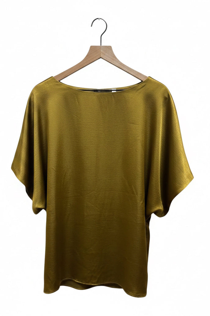 Satin Solid Flowy Top