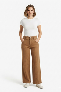 High Waist Stretch Flare Jeans