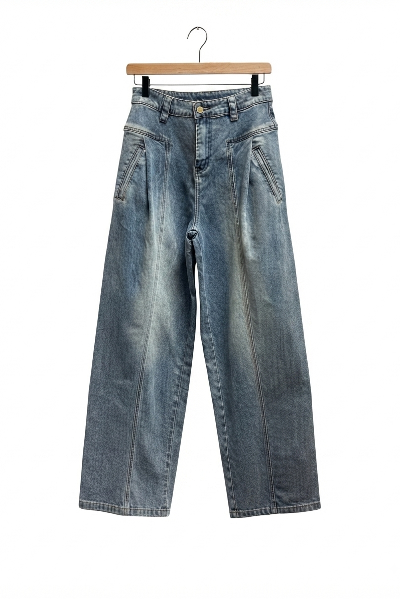 Pleated Front Jean