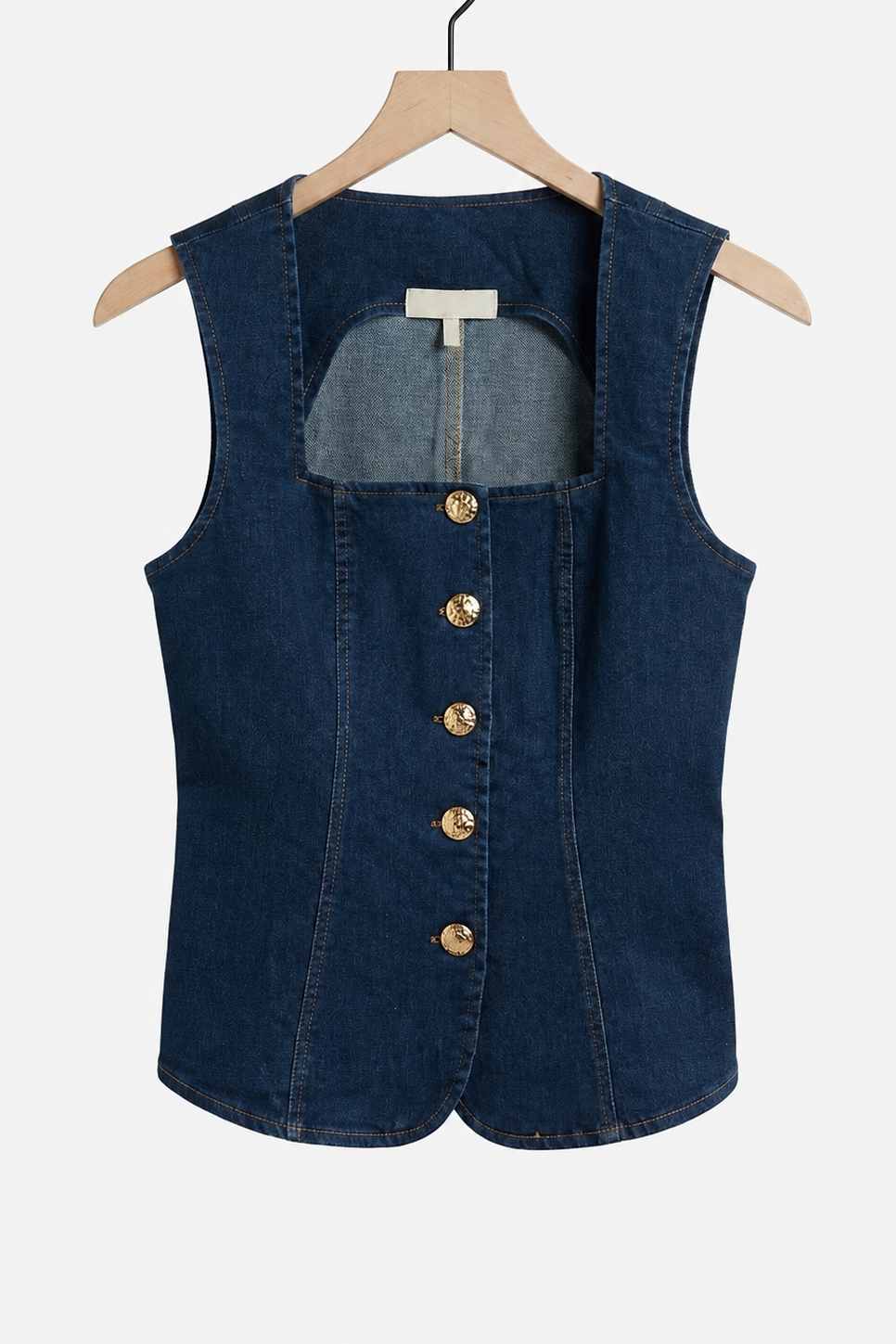 Square Denim Vest
