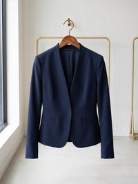 Solid Short Blazer