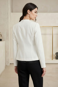 Solid Short Blazer