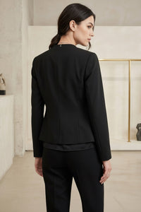 Solid Short Blazer