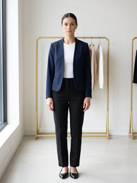 Solid Short Blazer