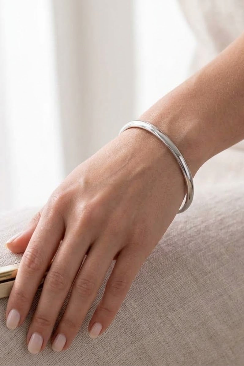 Smooth Shine Bangle Bracelet