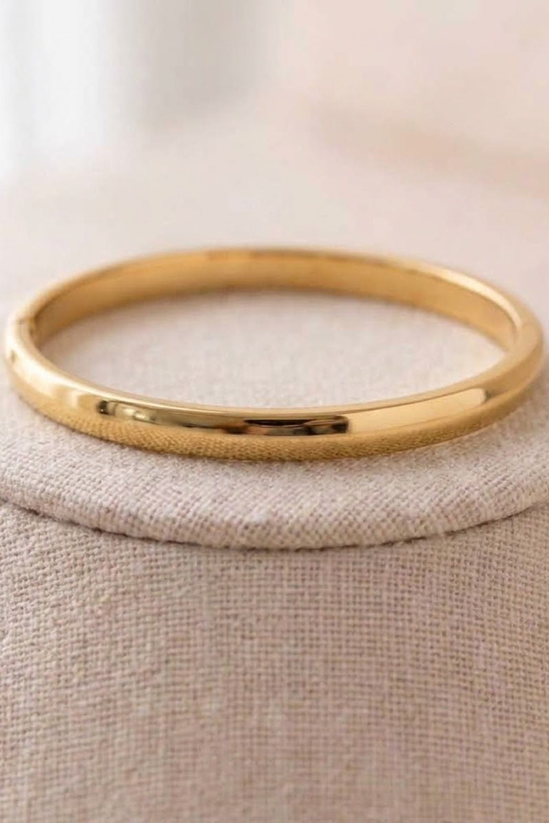 Smooth Shine Bangle Bracelet