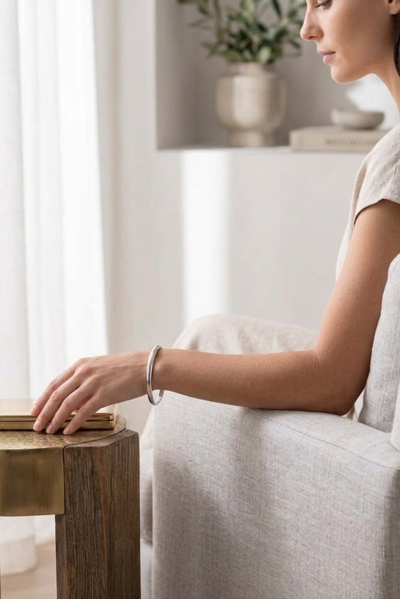 Smooth Shine Bangle Bracelet