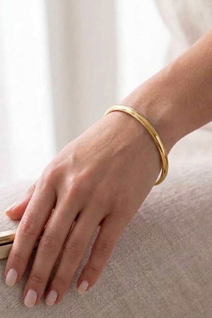 Smooth Shine Bangle Bracelet
