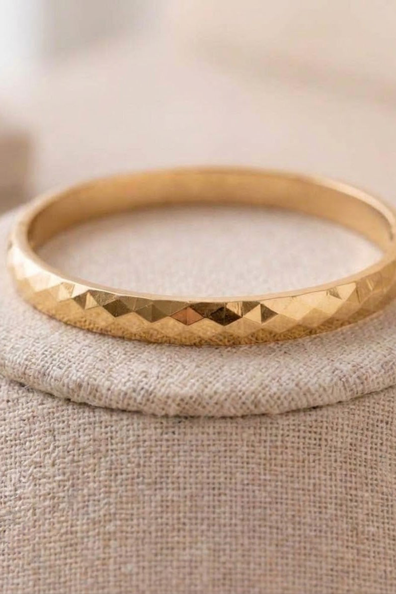 Hammered Metal Bangle