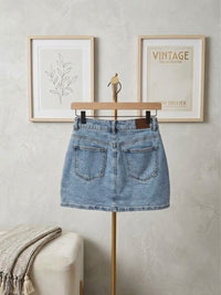 Denim Crossover Skort