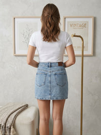 Denim Crossover Skort