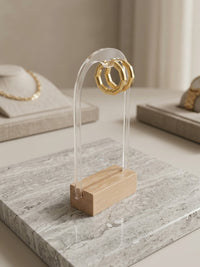 Angular Gold Mini Hoops
