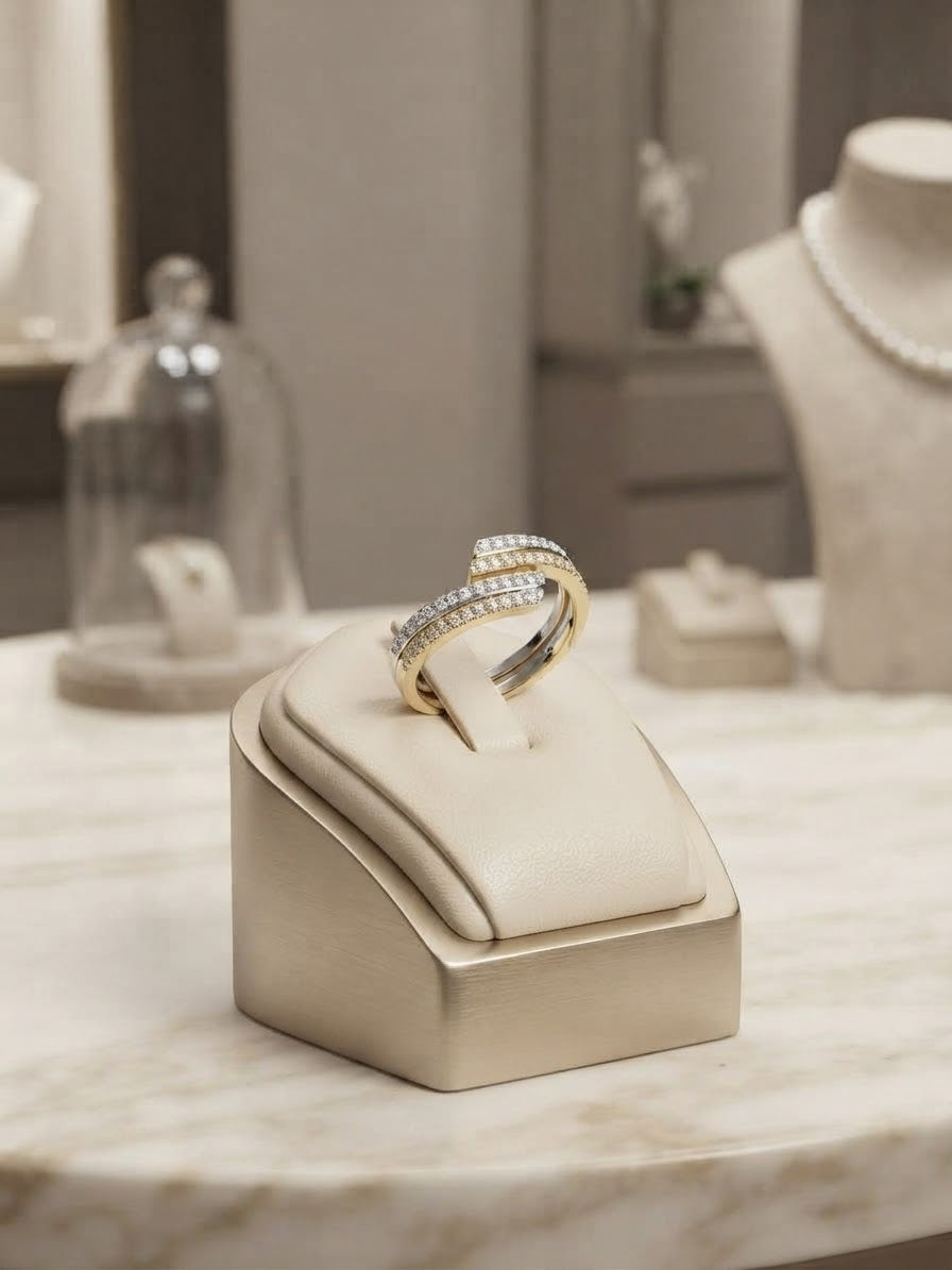 Open-End Pavé Ring
