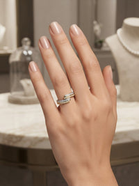 Open-End Pavé Ring