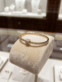 Pavé Cylinder Bangle Bracelet