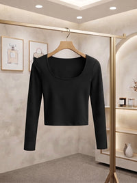 Long Sleeve Solid Basic Top