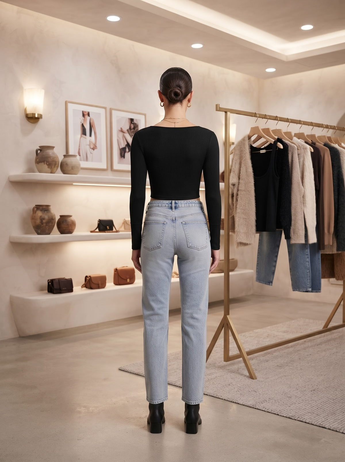 Long Sleeve Solid Basic Top