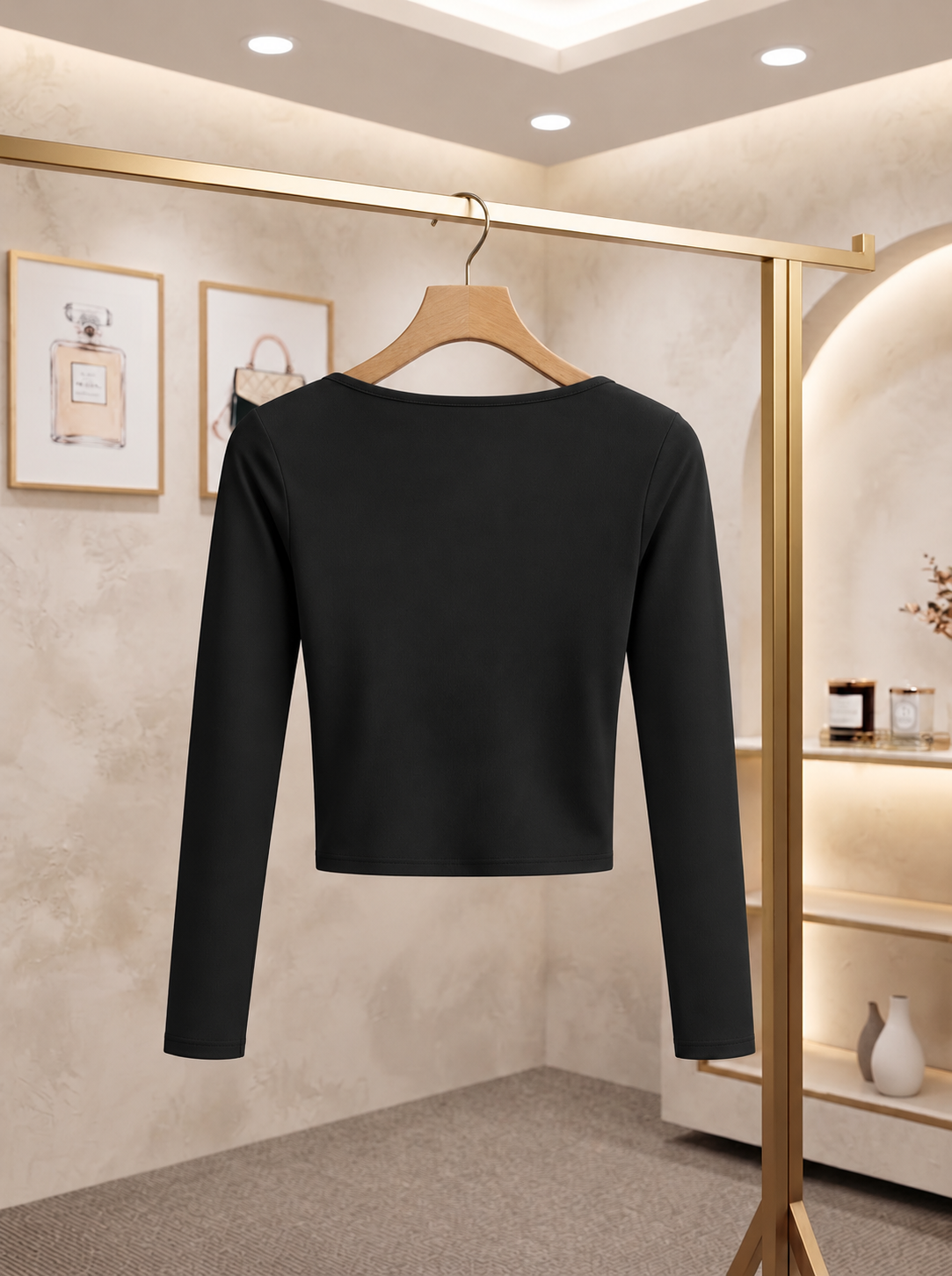 Long Sleeve Solid Basic Top