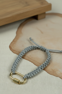 Adjustable String W/Carabiner Bracelet